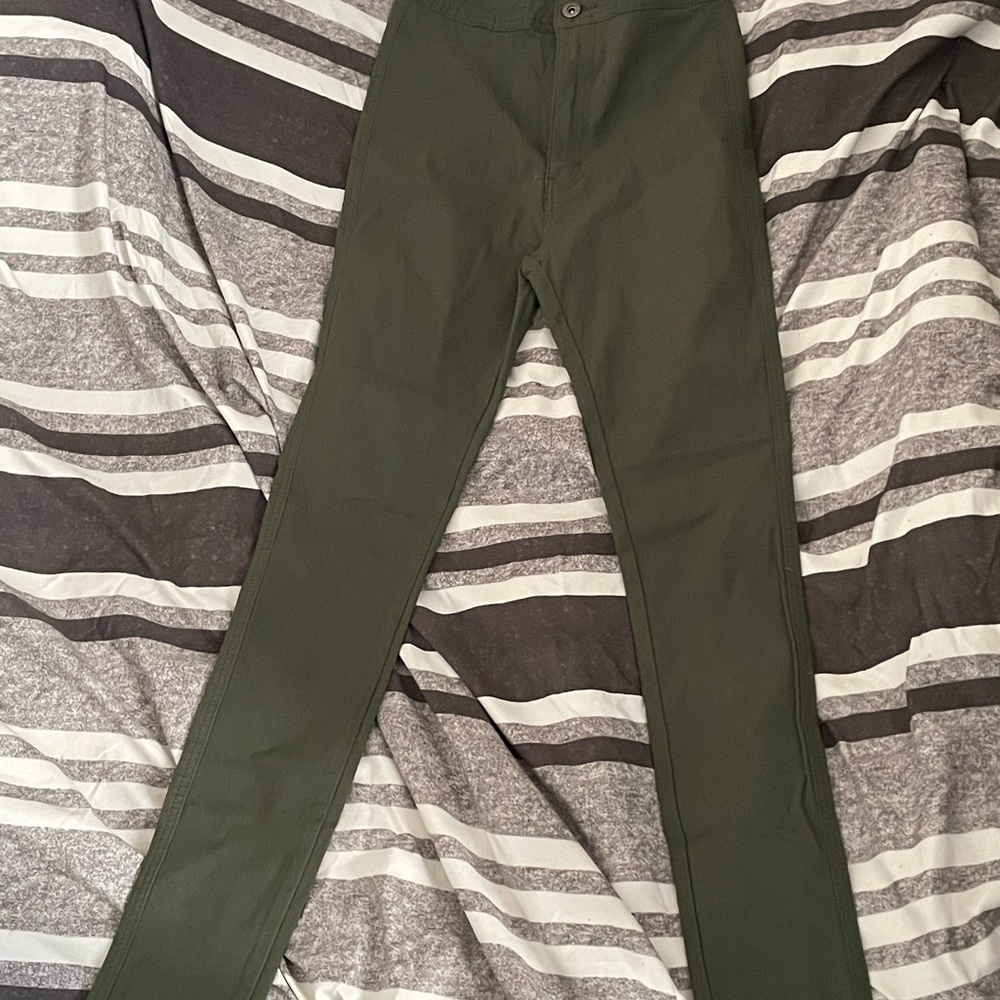 Olive Green Skinny Jeans
